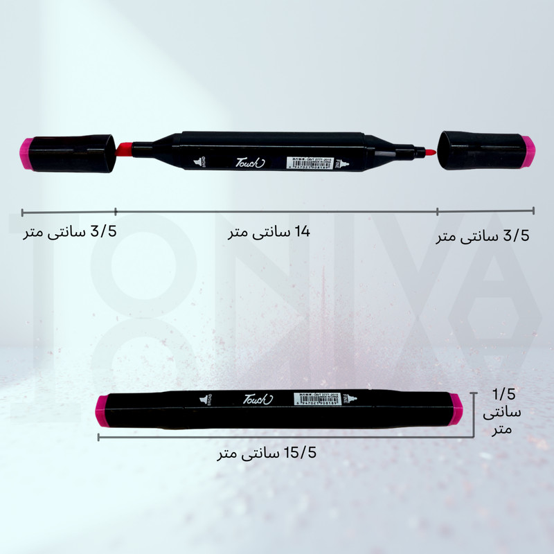 ماژیک راندو تونیوا مدل Touch 36 به همراه محلول احیای ماژیک مجموعه ۳۶ عددی