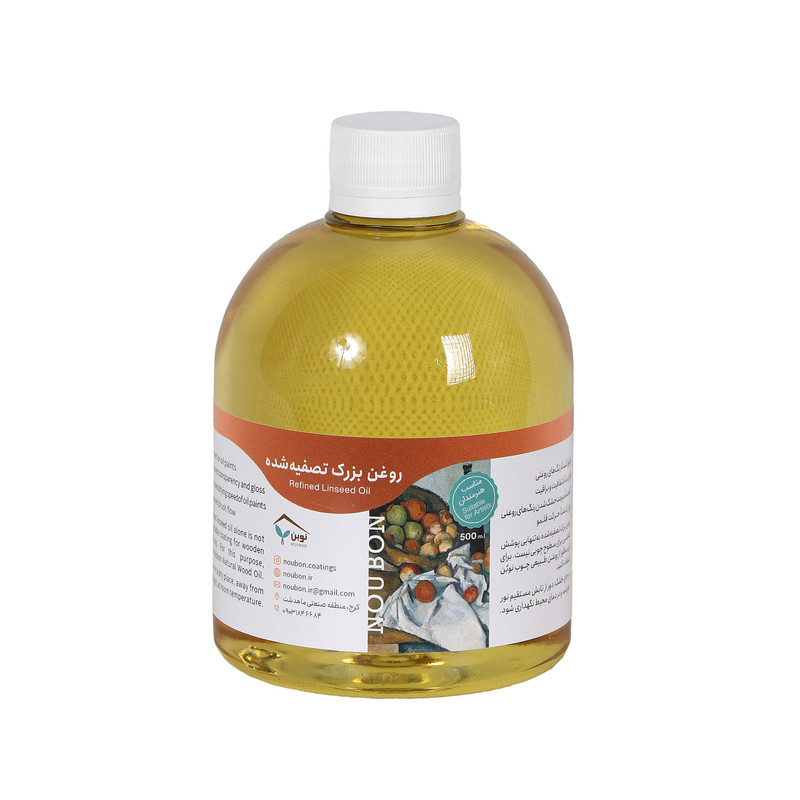 روغن بزرک تصفیه‌شده نوبُن مدل RM حجم 500 میلی‌لیتر