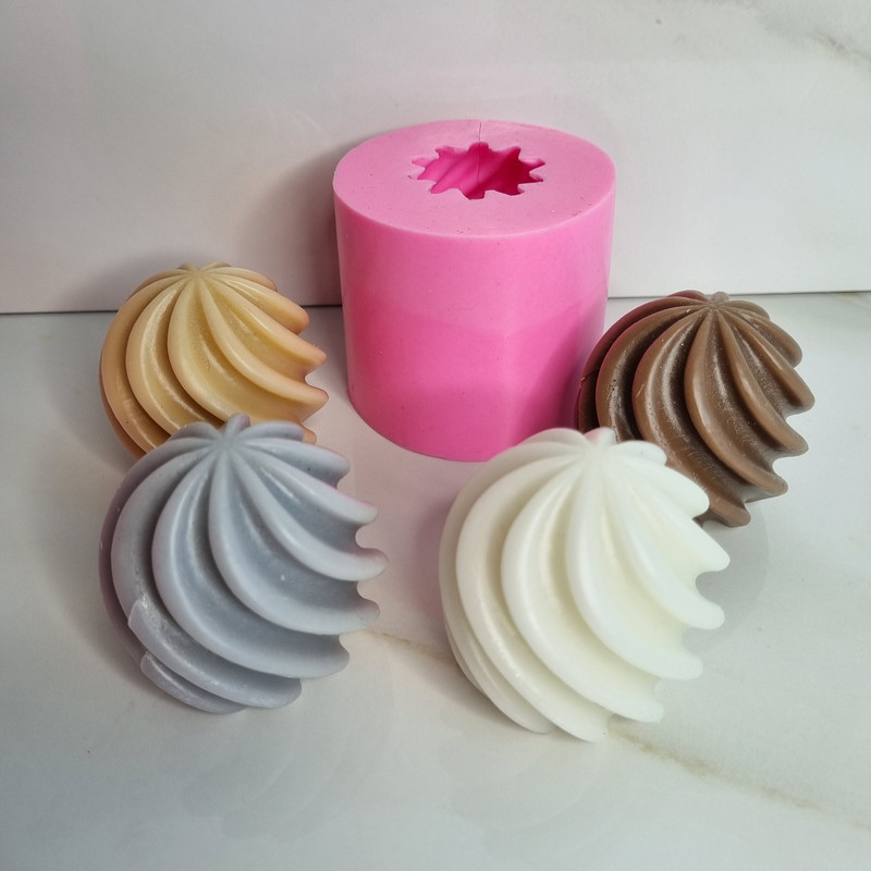 قالب شمع مدل گوی اسپیرال کد C06 CM