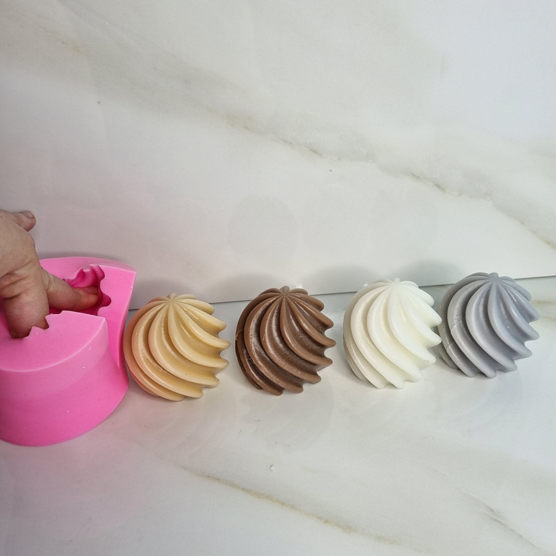 قالب شمع مدل گوی اسپیرال کد C06 CM