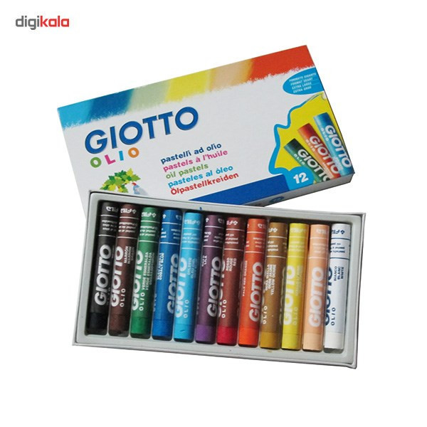 پاستل روغنی 12 رنگ جیوتو مدل Olio