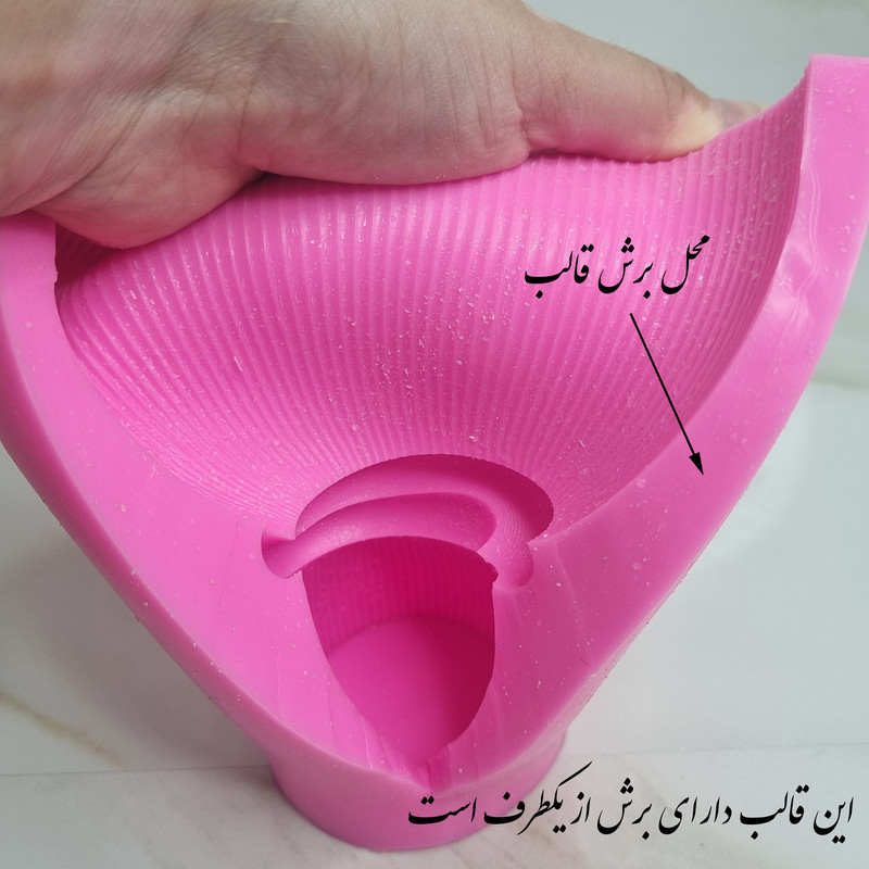 قالب شمع مدل استوانه گره کد C15cm