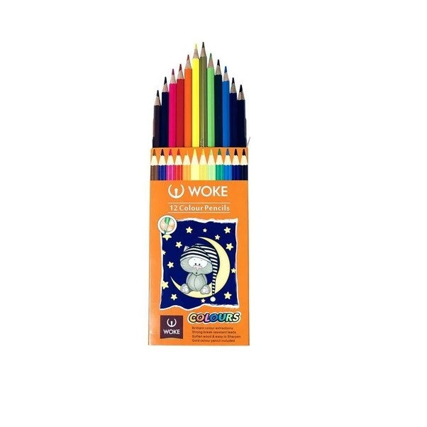 مداد رنگی 12 رنگ وک کد 9403-12 بسته 2 عددی