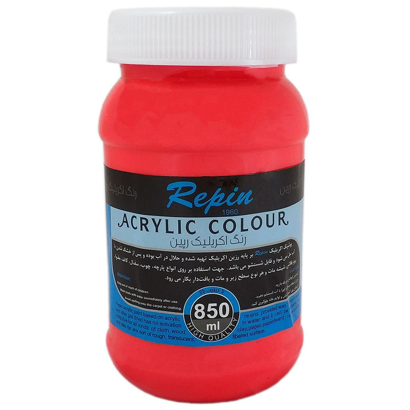 رنگ اکریلیک رپین مدل Flourscent حجم 850 میلی‌لیتر