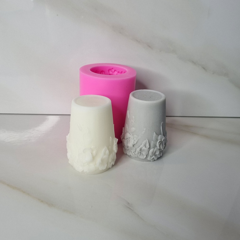 قالب شمع مدل باغ گل مارسلا طرح گل پایین کد C 08CM