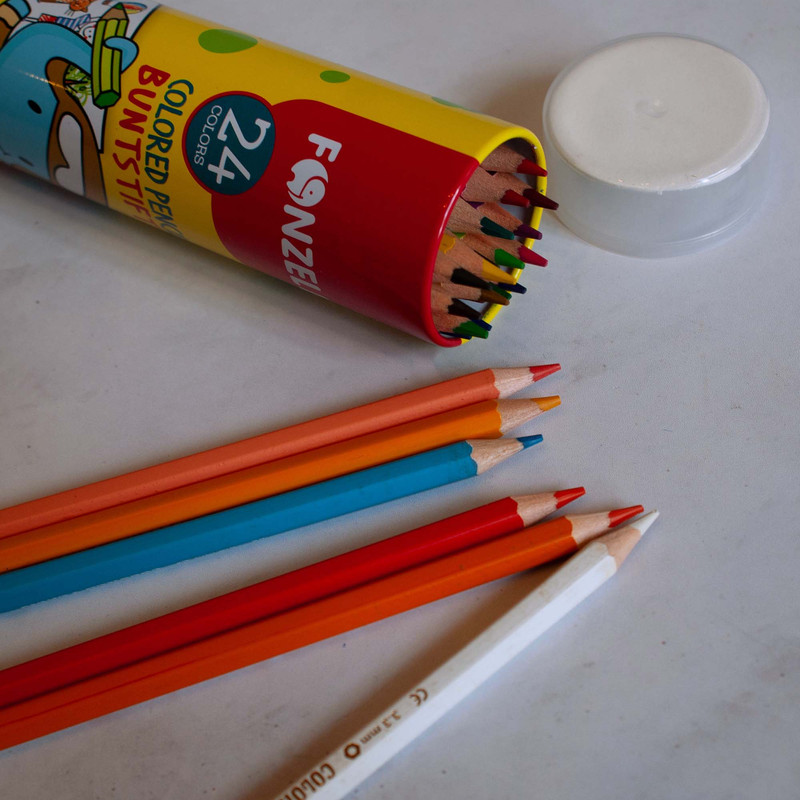 مداد رنگی 24 رنگ فونزل مدل شش وجهی KIDS