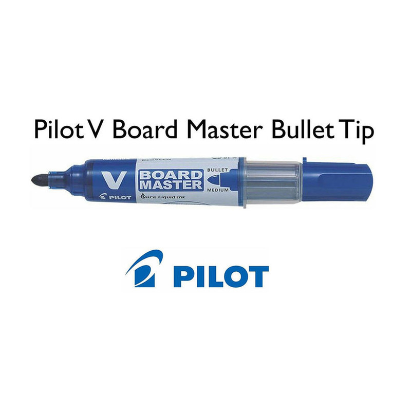 ماژیک وایت برد پایلوت مدل V Board master-B بسته دو عددی