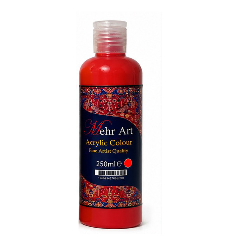 رنگ اکریلیک مهرارت مدل 06 Cadmium Red Deep Hue حجم 250 میلی لیتر