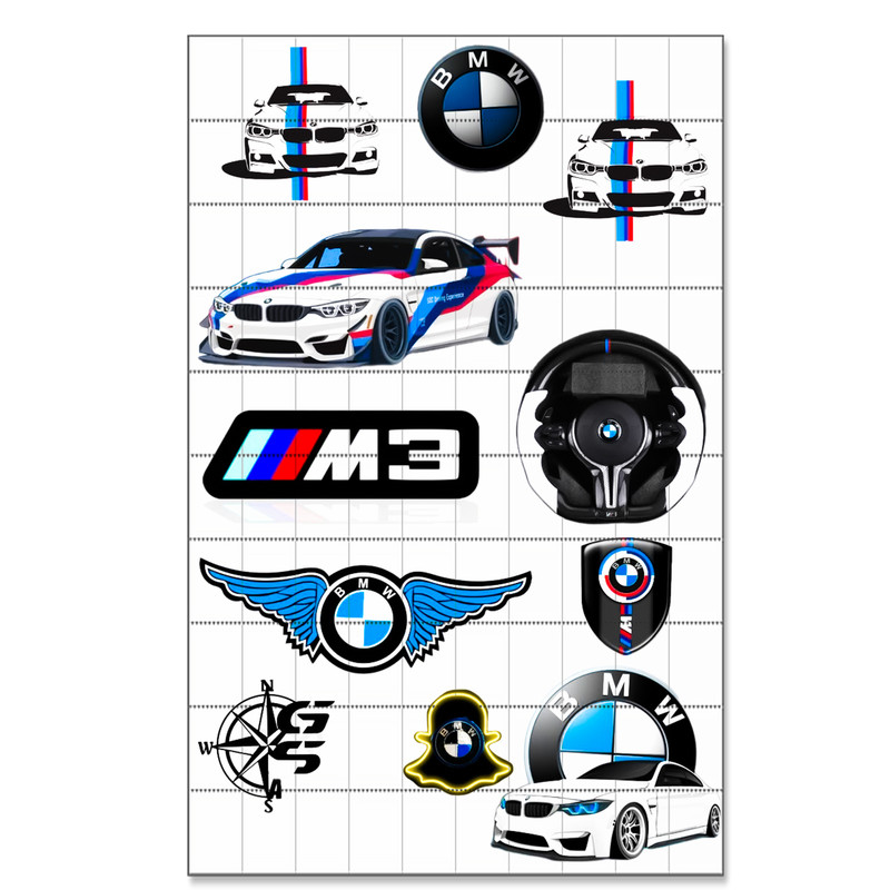 برچسب مدل BMW کد 708