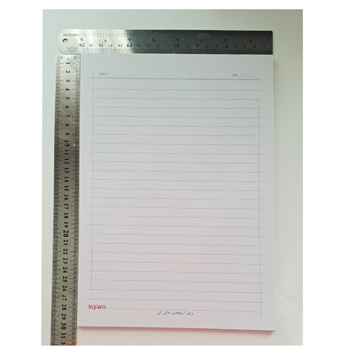 کاغذ A4 سپنتا مدل خط دار بسته 100 عددی