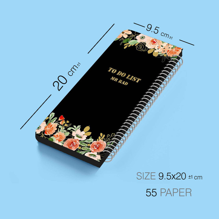 دفترچه یادداشت مستر راد مدل to do list طرح آفتاب کد Flower 1629