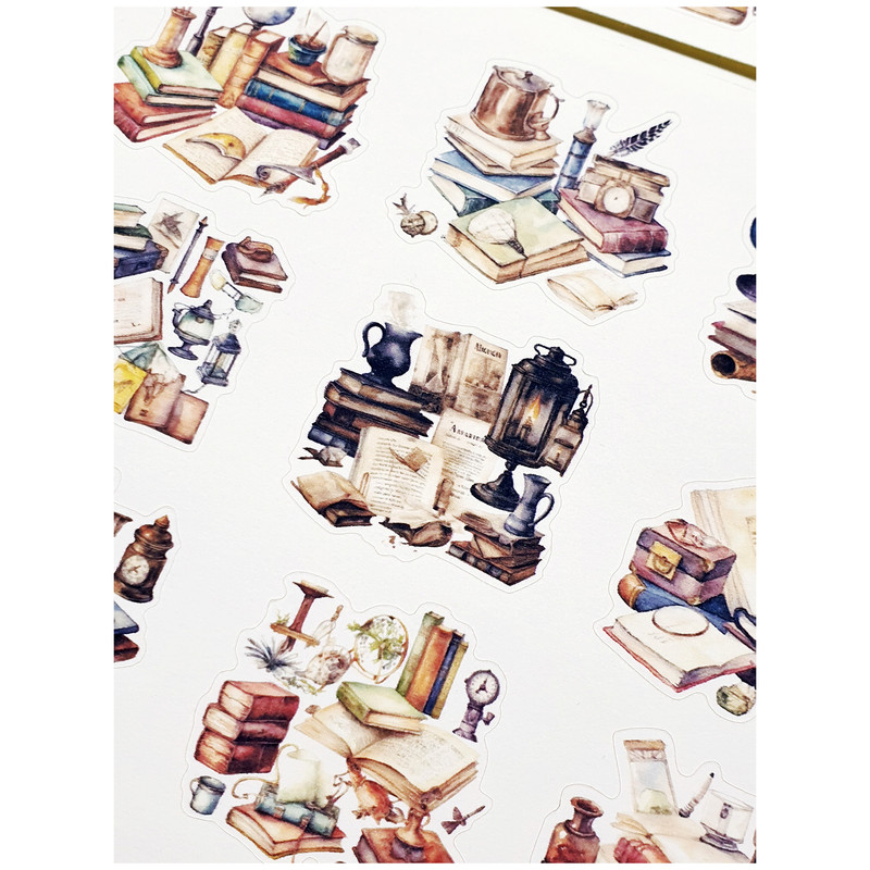 برچسب مدل Retro Book طرح بولت ژورنال و اسکرپ بوک کد 47 بسته 2 عددی