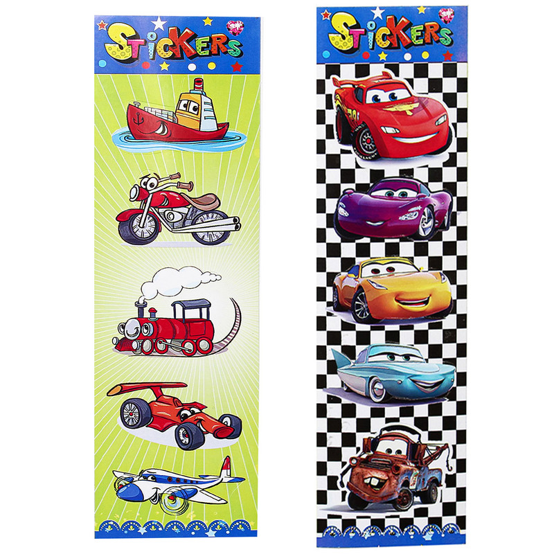برچسب طرح ماشین ها کد STK CARS 200 مجموعه دو عددی