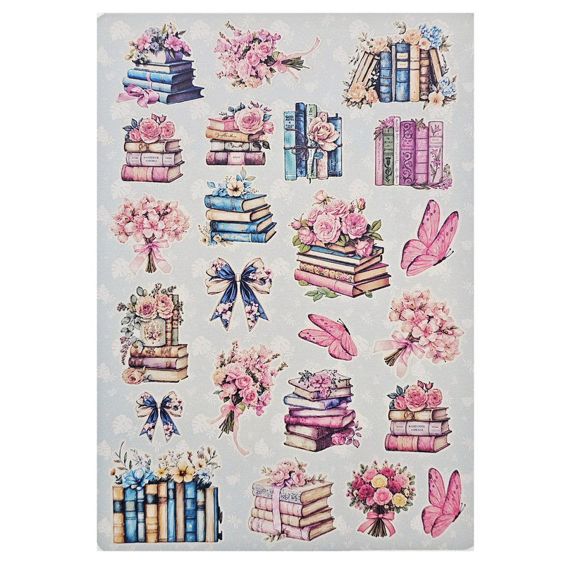 برچسب طرح برش خورده بولت ژورنال مدل Books A5