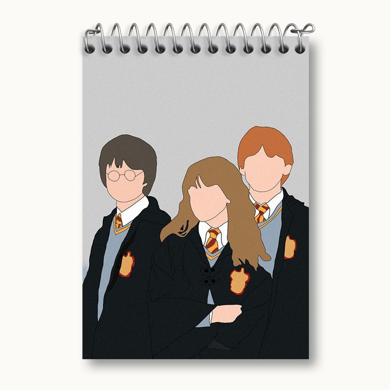 دفتر یادداشت 50 برگ خندالو طرح هری پاتر (Harry Potter) کد N2097