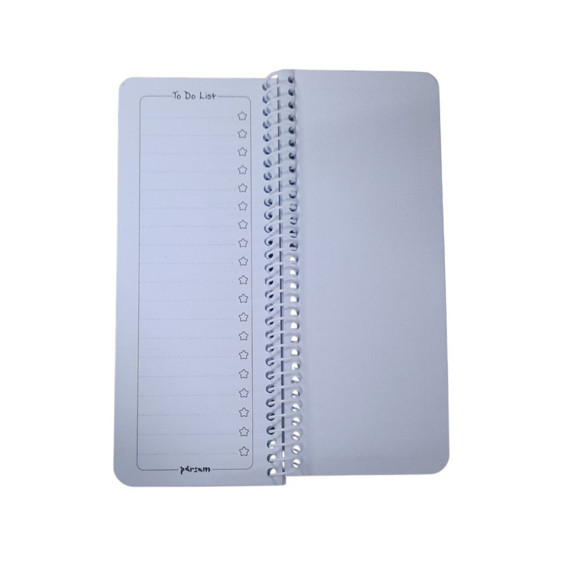 دفتر یادداشت 60 برگ پارسام مدل برنامه ریزی طرح کرومی و تاج کد mn02