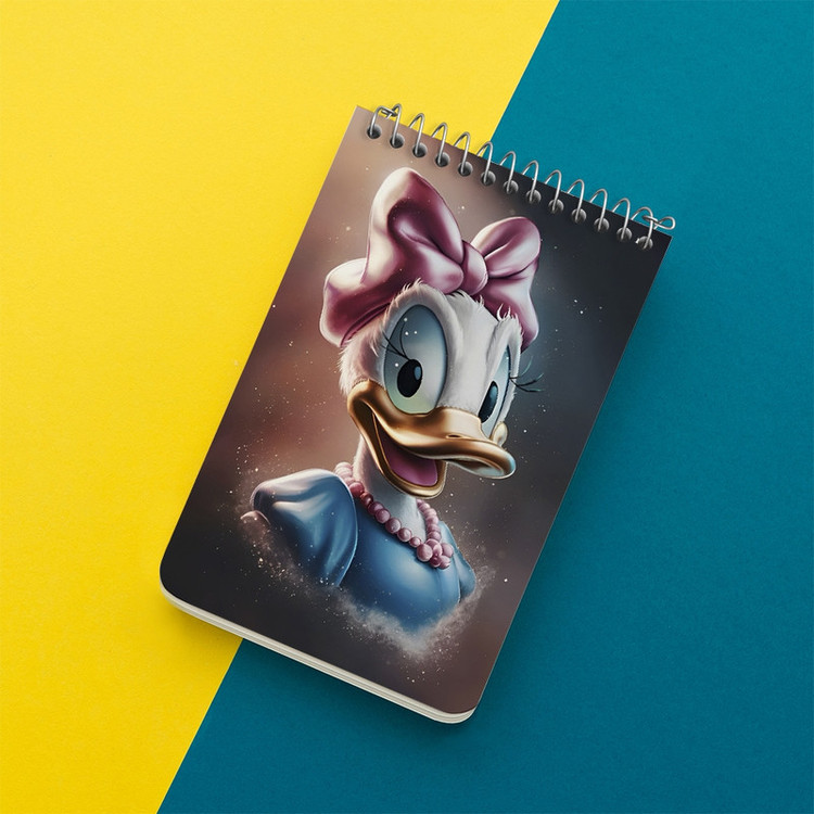 دفتر یادداشت 50 برگ خندالو طرح دیزی داک (Daisy Duck) کد F8560