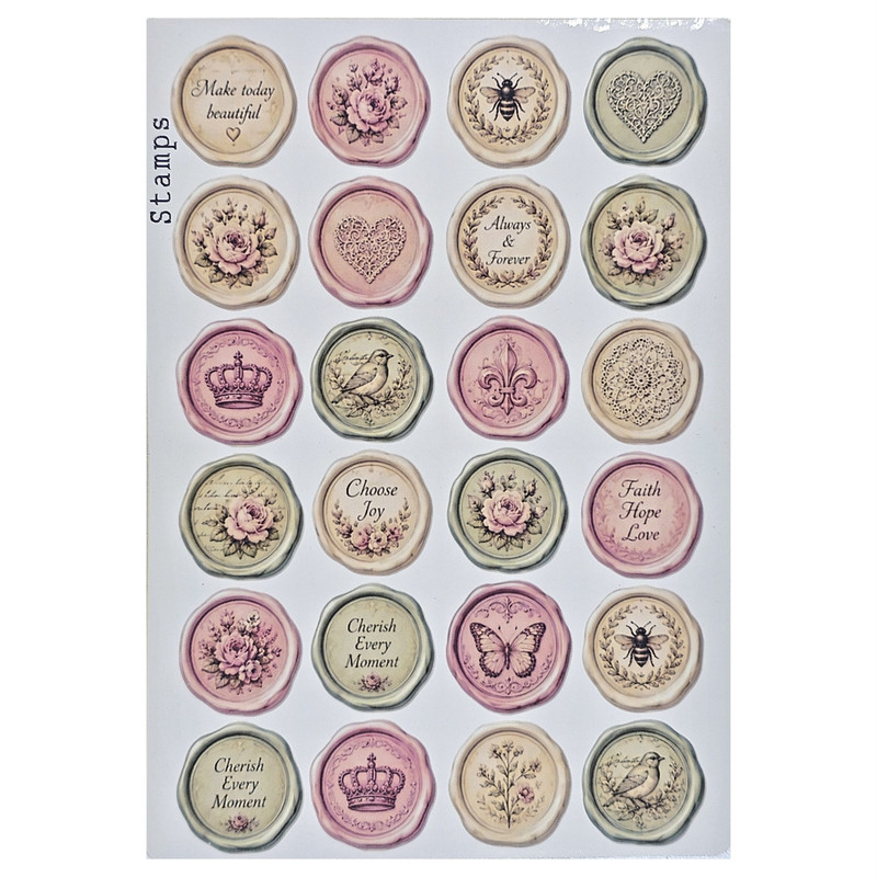 برچسب طرح برش خورده بولت ژورنال مدل Stamps A5