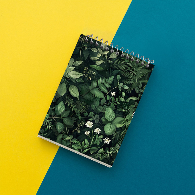 دفتر یادداشت 50 برگ خندالو طرح برگ سبز کد N2900