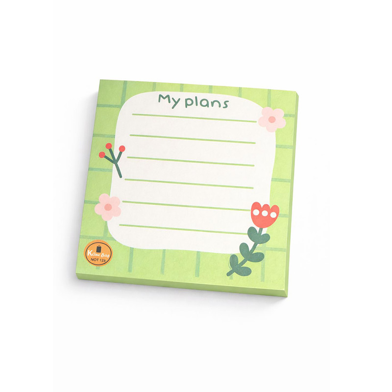کاغذ یادداشت مدل My Plans 126 سایز 10*10 سانتی متر