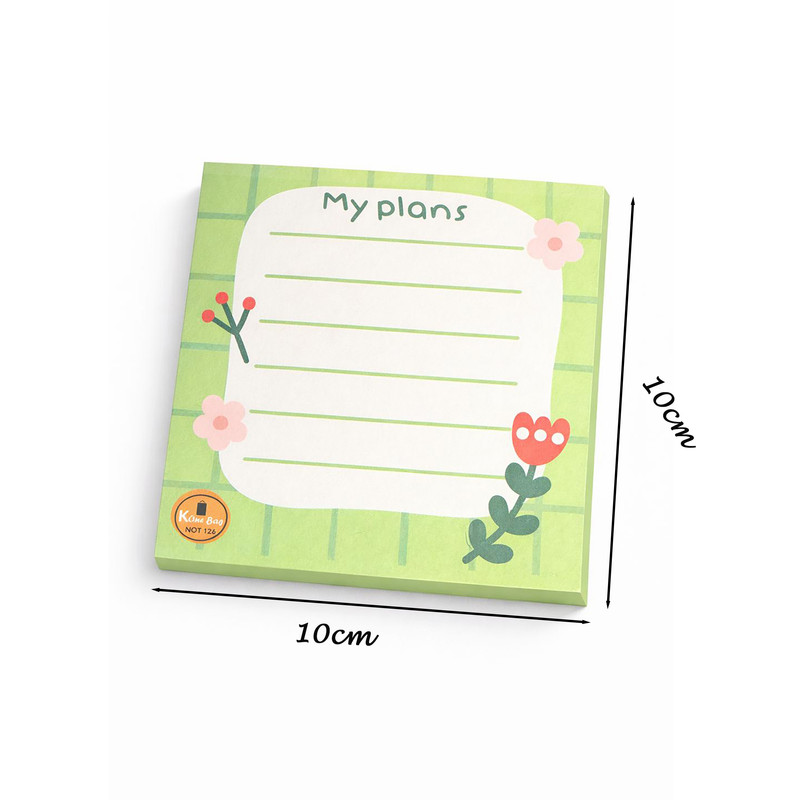کاغذ یادداشت مدل My Plans 126 سایز 10*10 سانتی متر