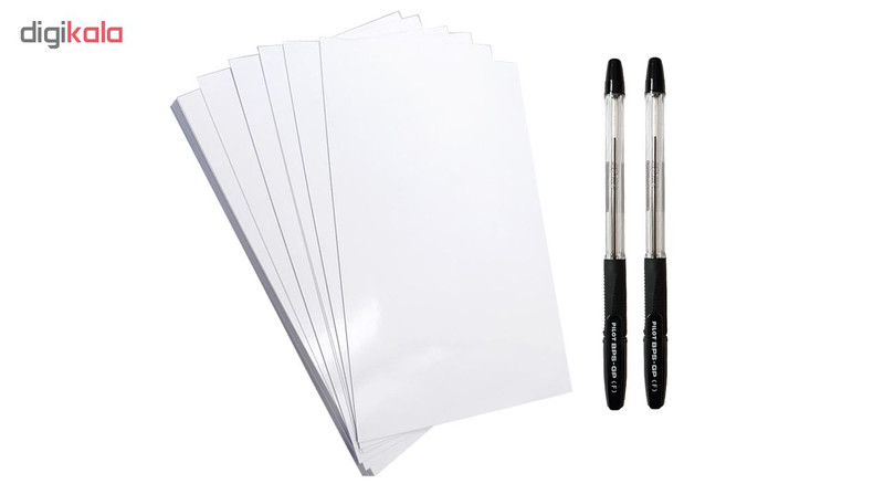 کاغذ A5 کد 305 بسته 30 عددی به همراه خودکار پایلوت مدل BPS-GP بسته دو عددی