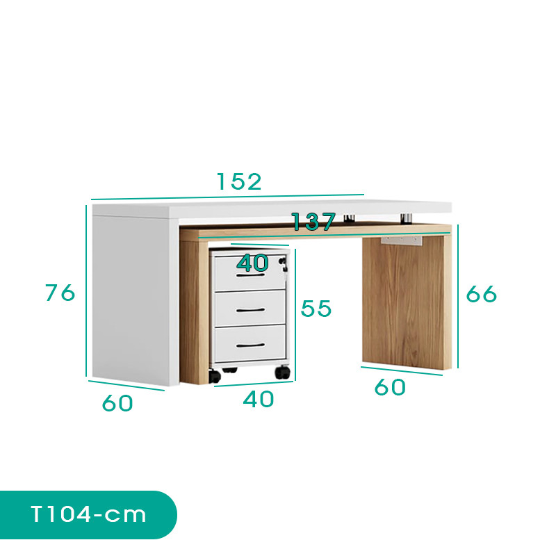 میز تحریر اسمردیس مدل T104 - MDF