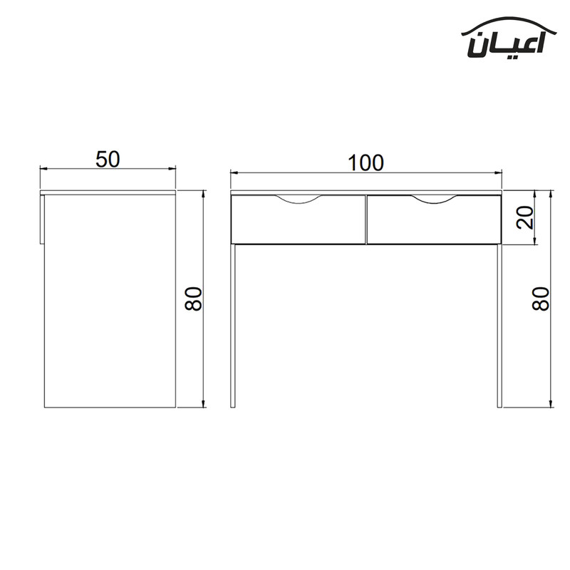 میز تحریر اعیان مدل FH387