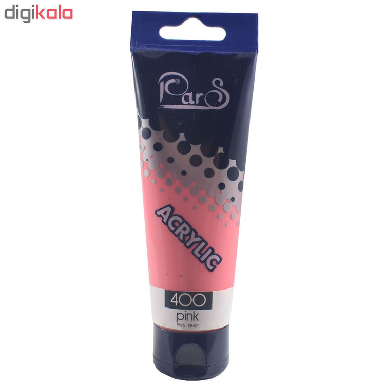 رنگ اکریلیک پارس کد 400 pink حجم 75 میلی لیتر