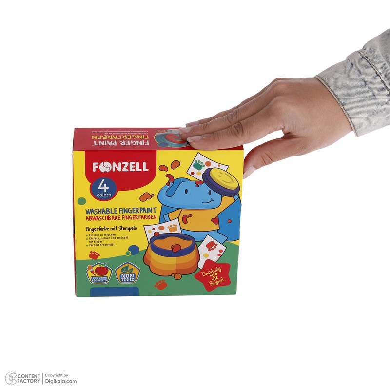 رنگ انگشتی 4 رنگ فونزل مدل kids
