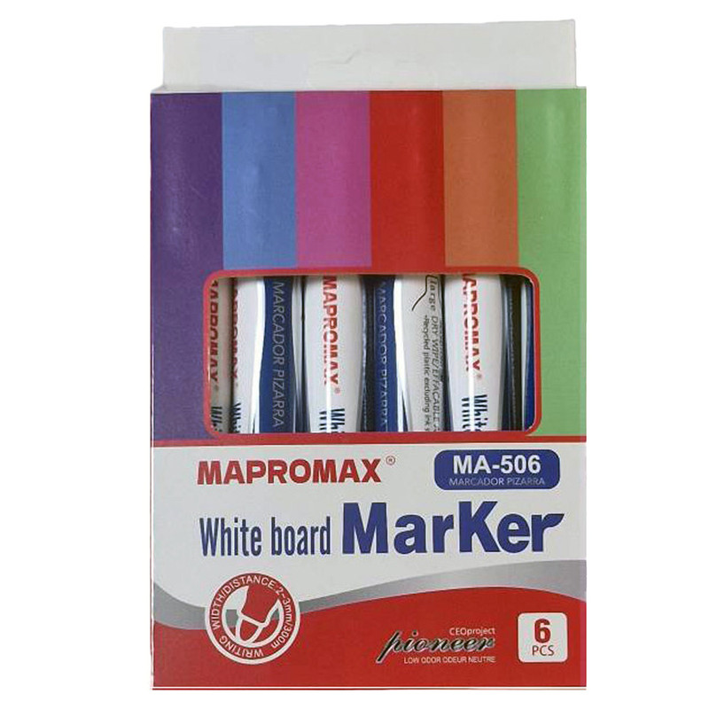 ماژیک وایت برد مپرومکس مدل MA-506 بسته 5 عددی