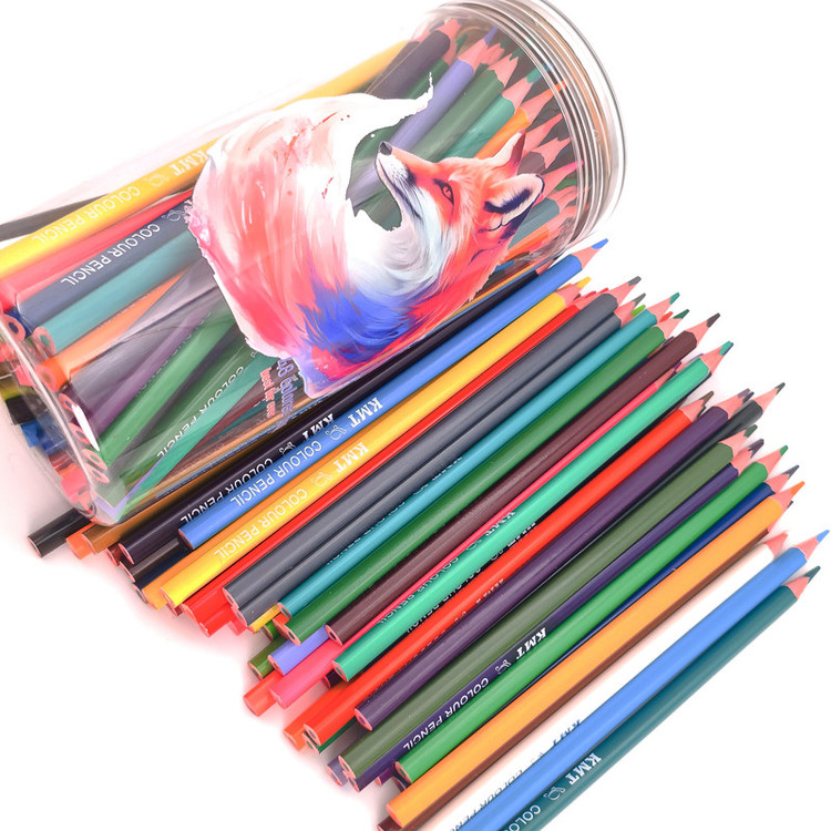 مداد رنگی 48 رنگ کی ام تی مدل Creative artist طرح روباه