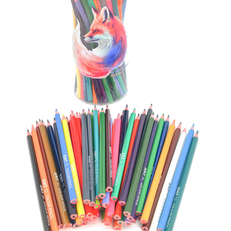 مداد رنگی 48 رنگ کی ام تی مدل Creative artist طرح روباه