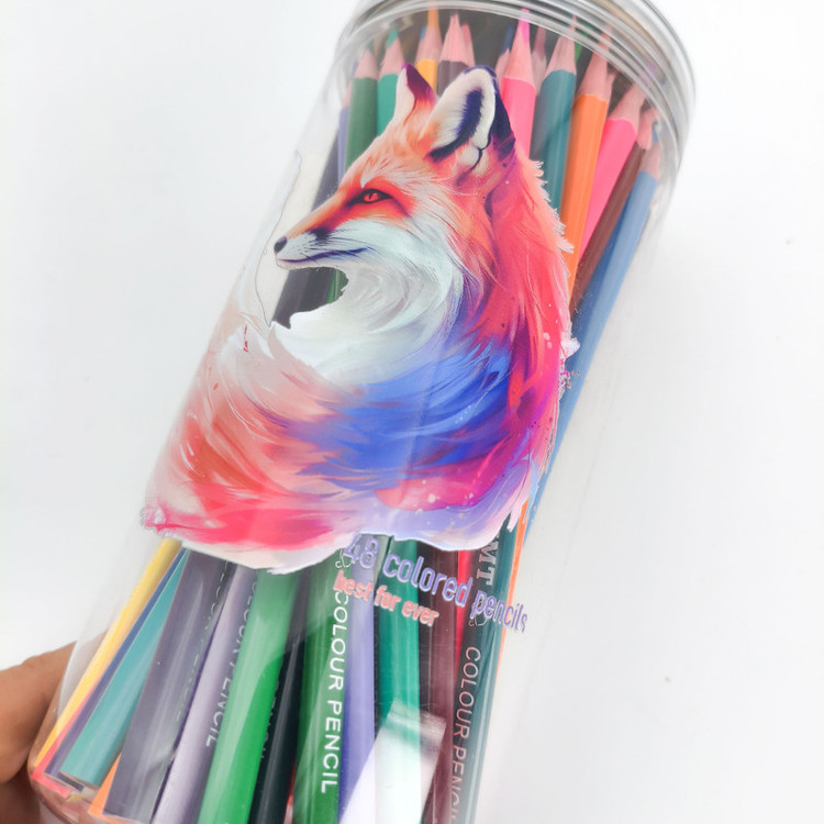 مداد رنگی 48 رنگ کی ام تی مدل Creative artist طرح روباه