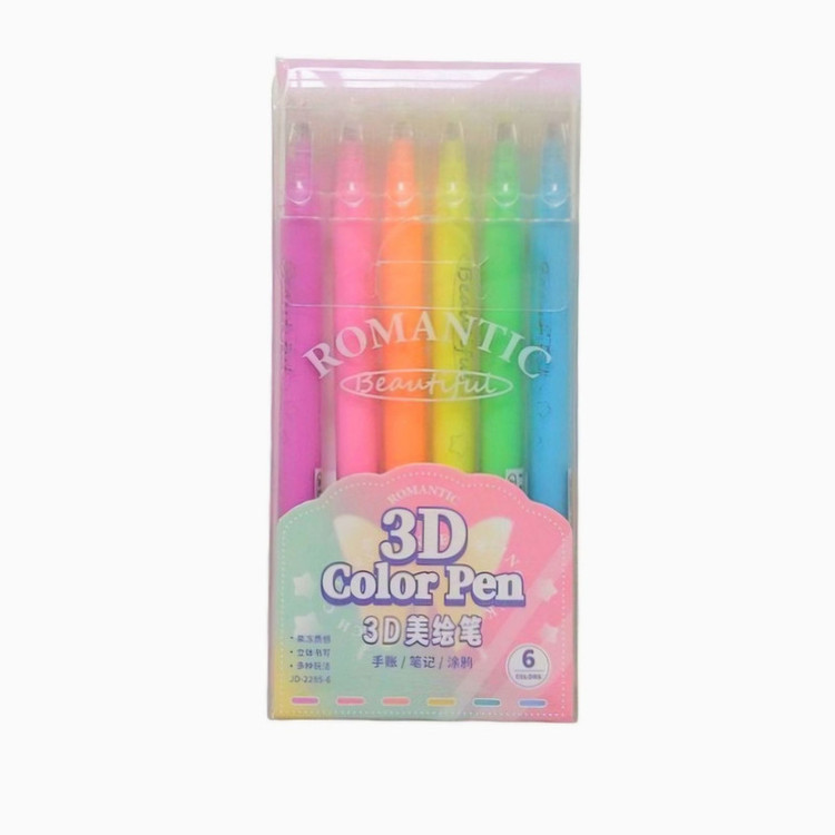 خودکار 0.5 میلی متری مدل سه بعدی بسته 6 عددی