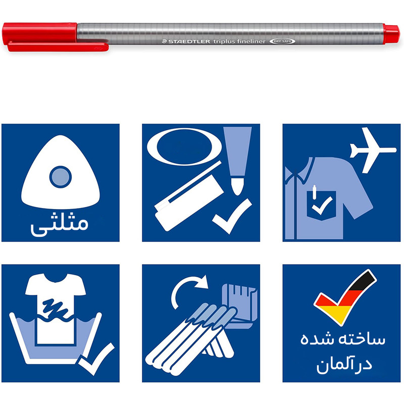 روان نویس استدلر مدل Triplus fineliner بسته 36 عددی