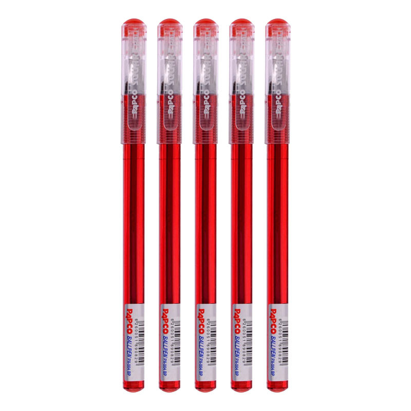 خودکار پاپکو مدل اسکوئر کد PX-004BP بسته 5 عددی