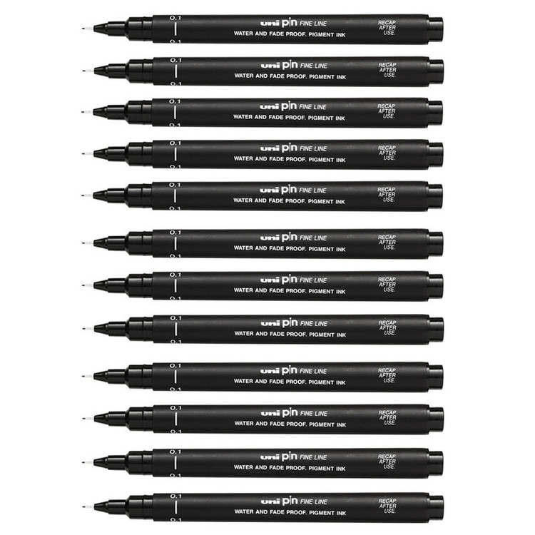 راپید یونی بال مدل uniball fineliner raphid مجموعه 11 عددی