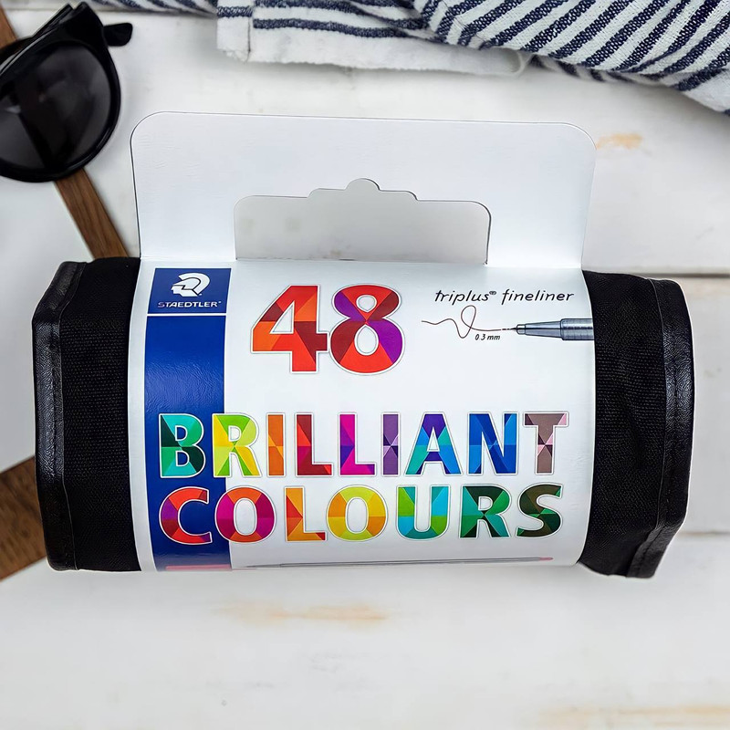 روان نویس استدلر مدل triplus fineliner brilliant colours بسته 48 عددی