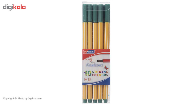 روان نویس اسکای گلوری مدل Fineliner بسته 10 عددی