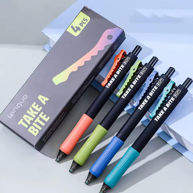 روان نویس 0.5 میلی متری لنگو مدل TAKE A BITE Aligator بسته 4 عددی