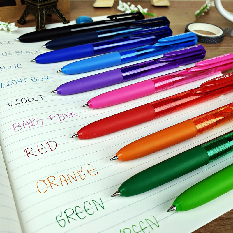 روان نویس یونی بال مدل my bujo Neon color بسته 12 عددی
