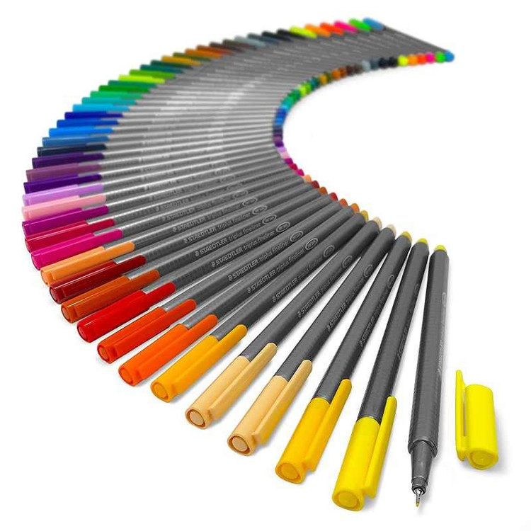 روان نویس استدلر کد 334RU48 مدل Triplus Fineliner Brilliant Colours بسته 48 عددی
