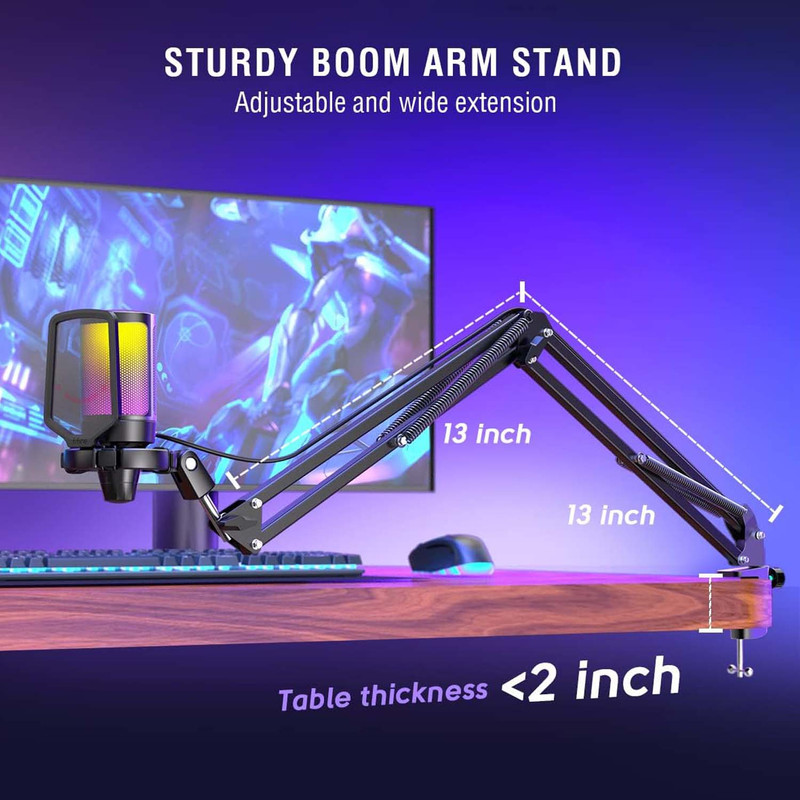 میکروفن کندانسر گیمینگ فای فاین مدل AMPLIGAME A6T