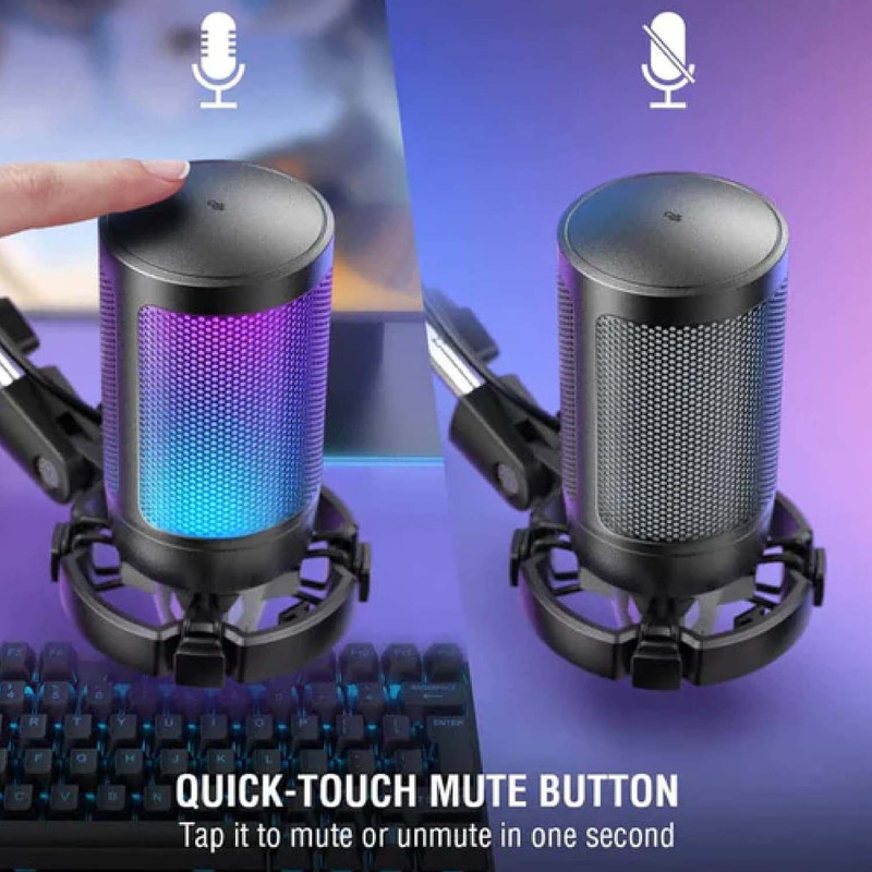 میکروفن کندانسر گیمینگ فای فاین مدل AMPLIGAME A6T