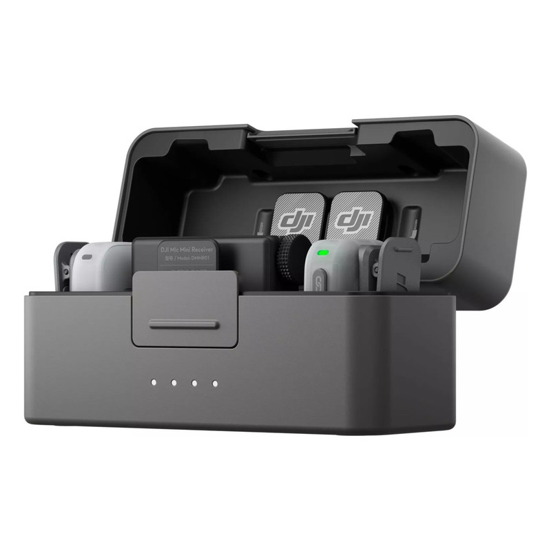 میکروفن یقه ای دی جی آی مدل DJI Mic Mini 2 (2 TX + 1 RX + Charging Case) با درگاه اتصال USB Type-C