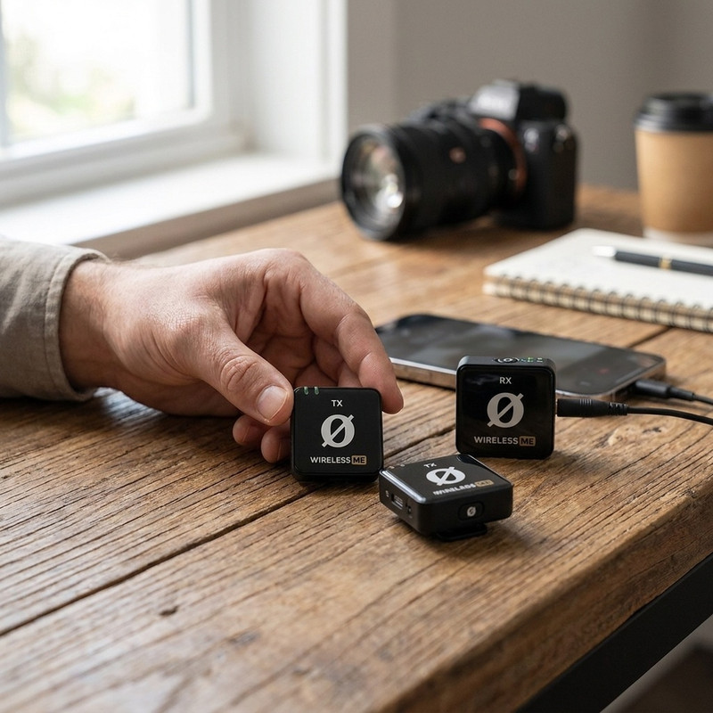میکروفن بی سیم یقه ای رود مدل WIRELESS ME Dual