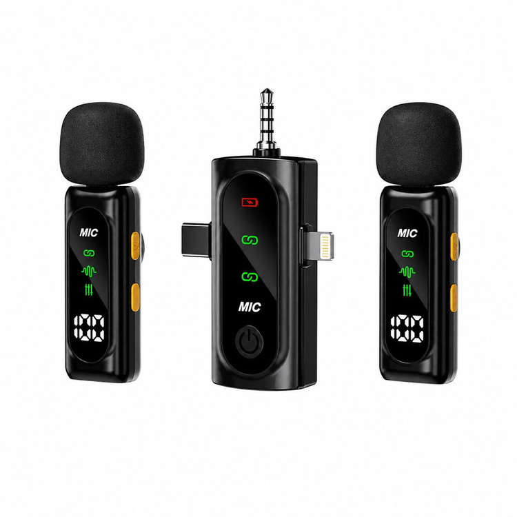 ست میکروفن بی سیم مدل T90pro با درگاه اتصال تایپ سی
