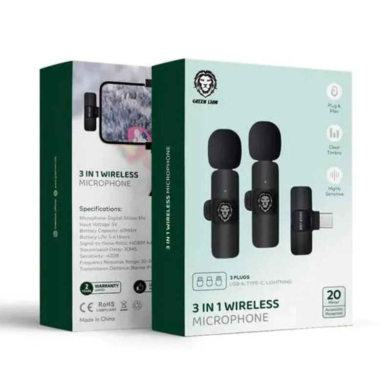 میکروفن یقه ای گرین لاین مدل DualMic