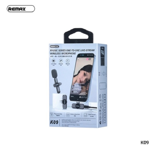 میکروفن یقه ای بیسیم ریمکس مدل K09-Type C